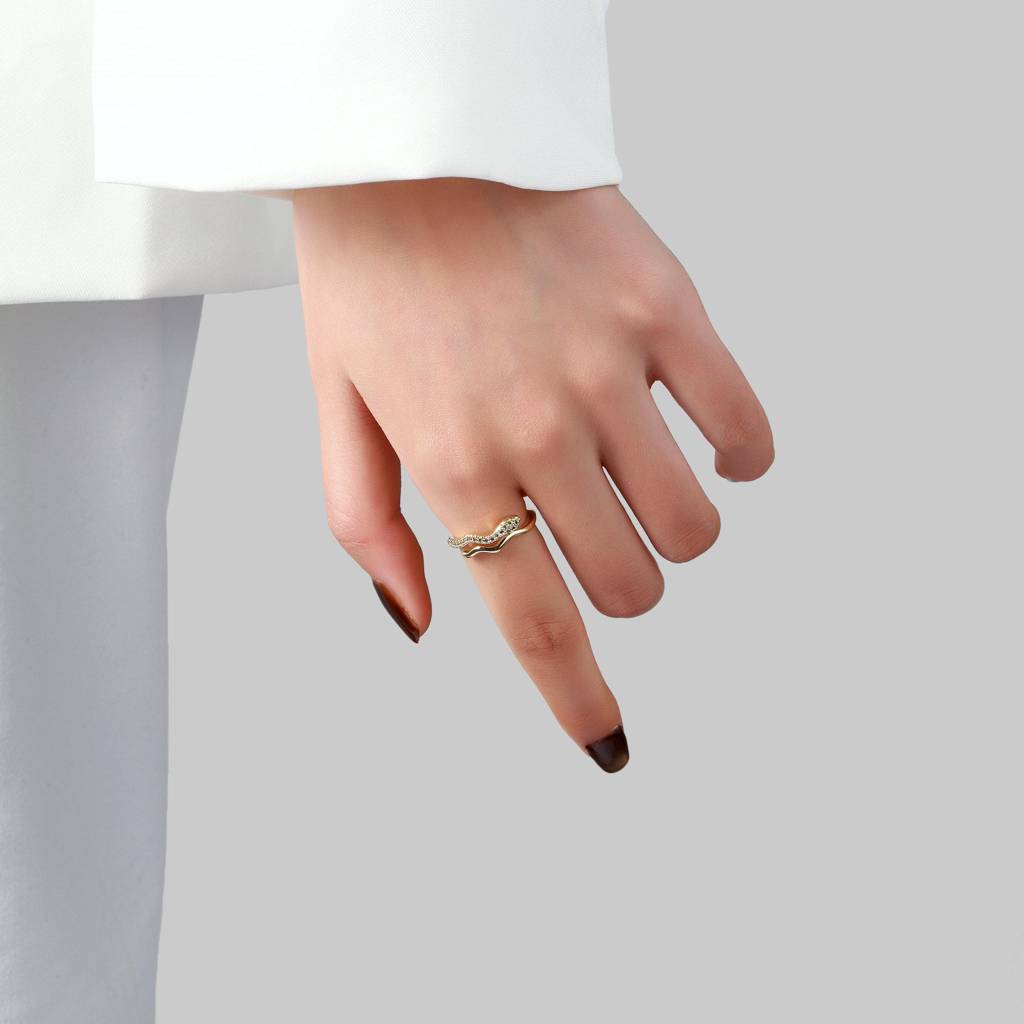 Cobralux Stone Ring : RS14518-G