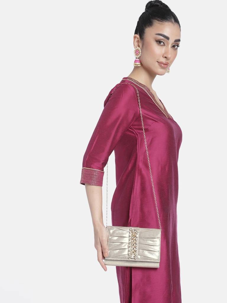 Clutch Purses For Women Wedding Handmade Evening Handbags Party Bridal Clutch (C53C) : C53G