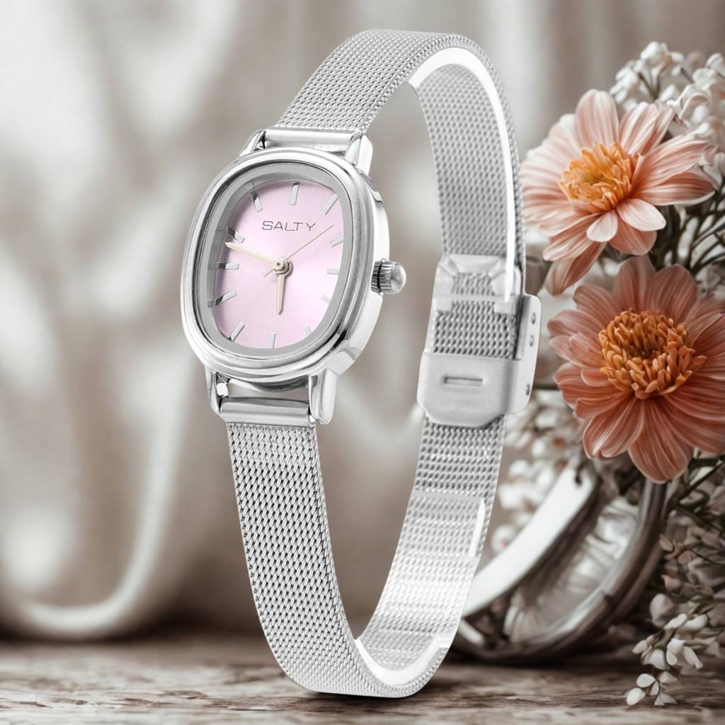 Oval Dial Watch For Women : WT-S-0008-S-PL