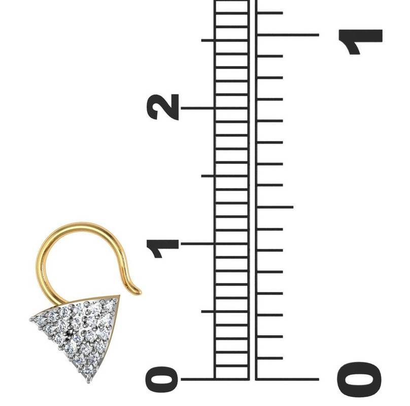 Avsar 9K Bis Hallmarked | Nosepin For Women/Girls |  Avno016 : AVNO016YC