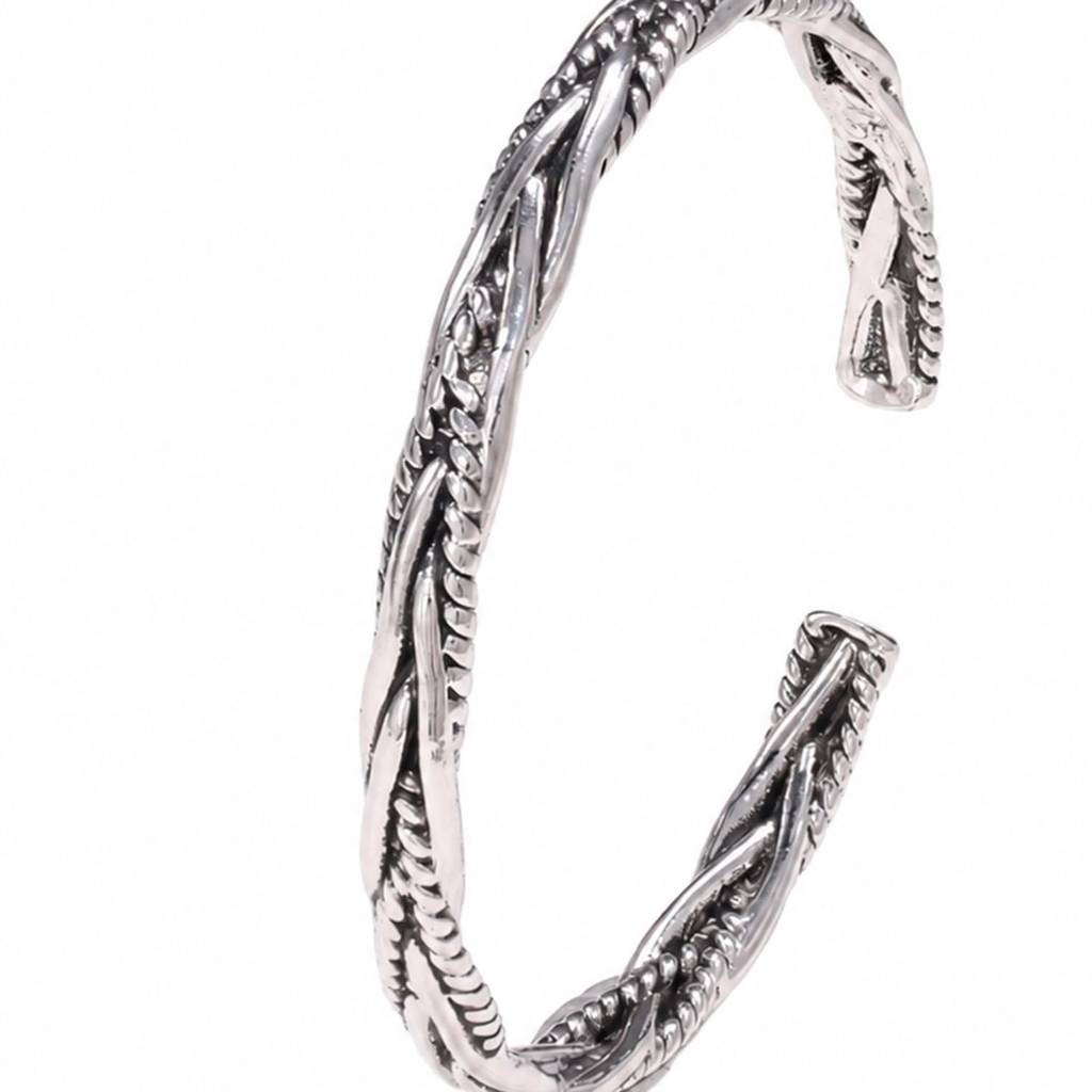 Silver Plated Fancy Kada Cuff Bracelet For Women | Festive & Casual Wear Jewellery | Gift For Her : PX9B299S