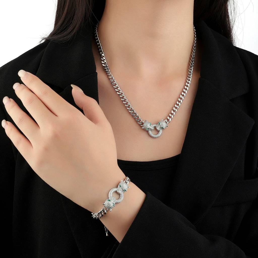 Aria Bracelet And Necklace Combo : BN2C3273D