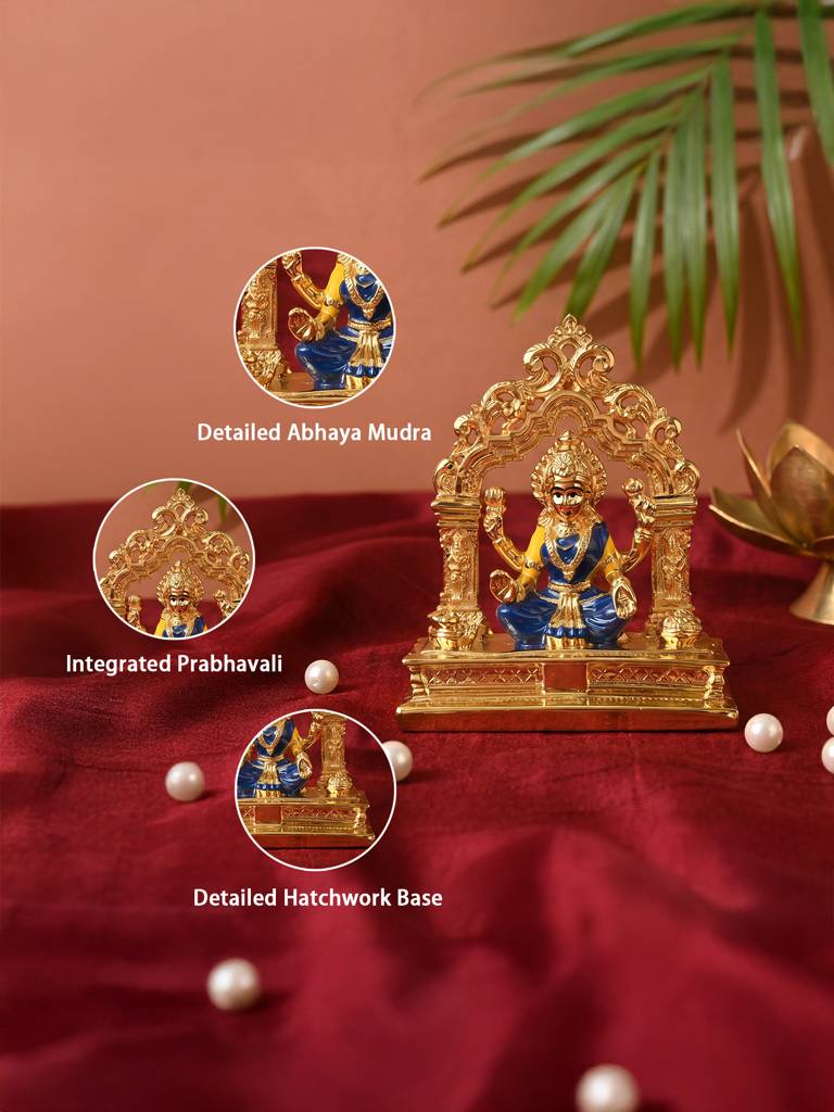 24K Gold Plated Lakshmi Arch Figurine : HLGFT465