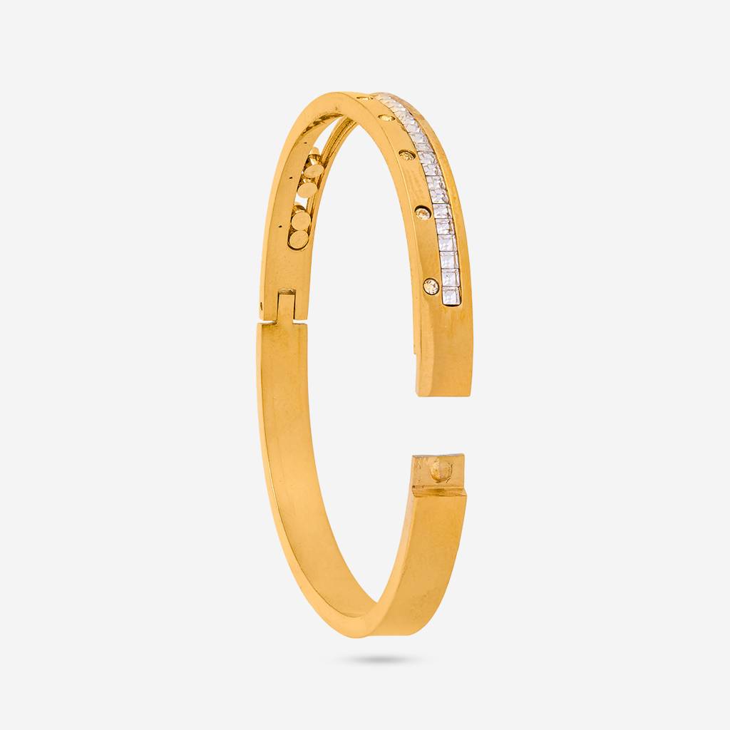 White - Plated Casual Wear Trendy Kada - 464296 : 464296