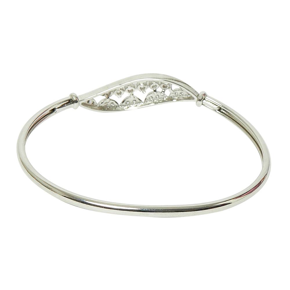 White Rhodium Elegance Bracelet : 8905124460810