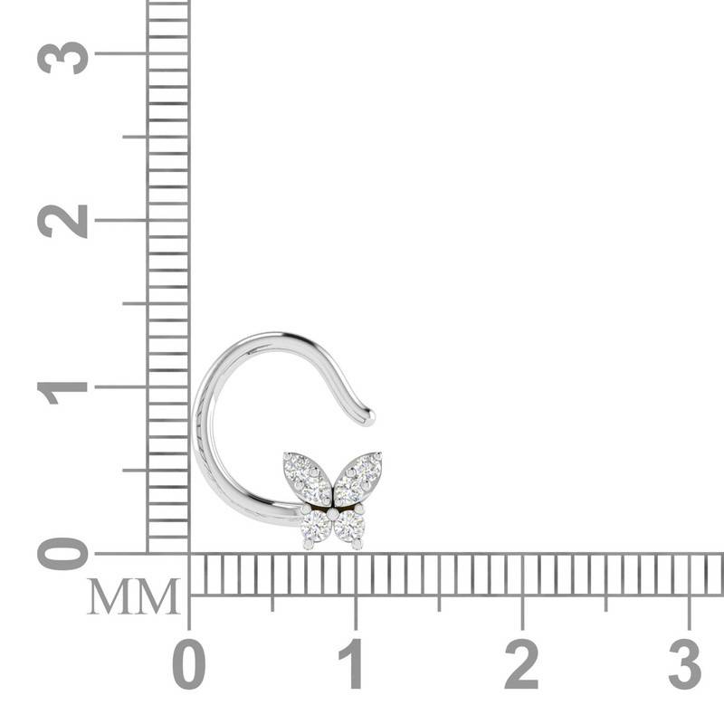 Avsar 9K Bis Hallmarked | Nosepin For Women/Girls |  Avno046 : AVNO046WC
