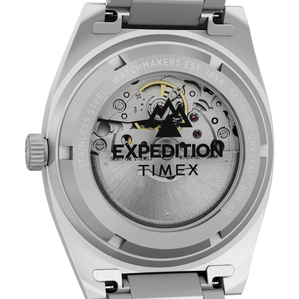Timex Capstone Round 39Mm Black Dial Mechanical Automatic Men Watch - Tw2Y39600Uj : TW2Y39600UJ