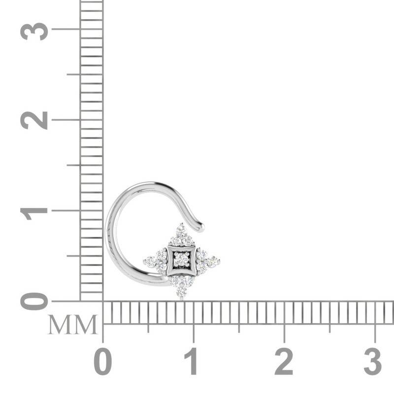 Avsar 9K Bis Hallmarked | Nosepin For Women/Girls |  Avno037 : AVNO037WC
