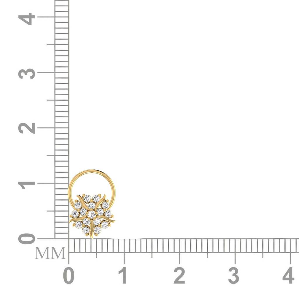 Avsar 9K Bis Hallmarked | Nosepin For Women/Girls |  Avno101 : AVNO101YC