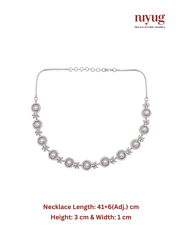 Saisha Pearl Choker Necklace Set : YI24A1026N