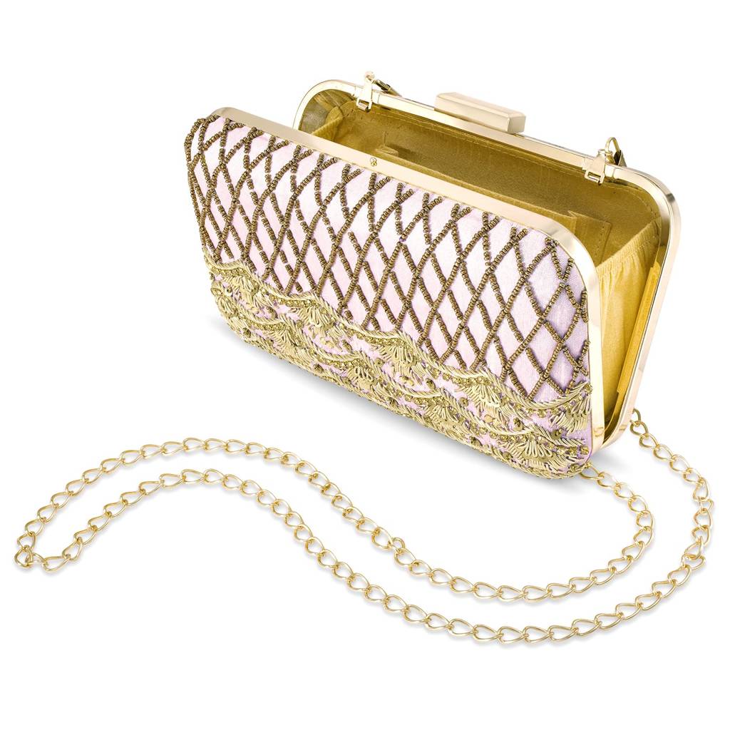 Clutch Purses For Women Wedding Handmade Evening Handbags Party Bridal Clutch(C38Pk) : C38PK