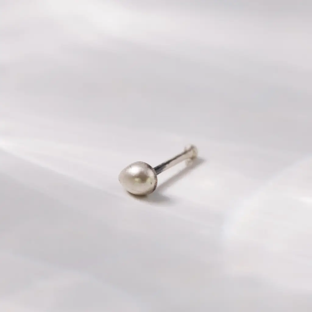 Silver Tiny Nose Pin : 66454167