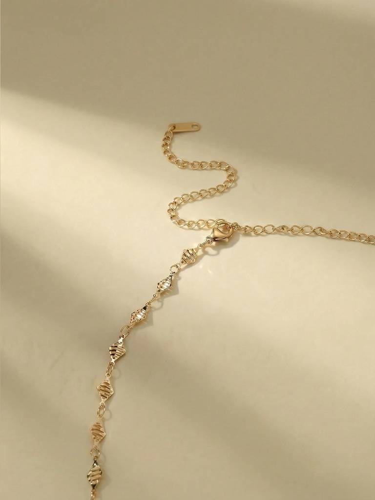 Textured Twistelle Waist Chain For Women - Waterproof & Anti-Tarnish : W0009