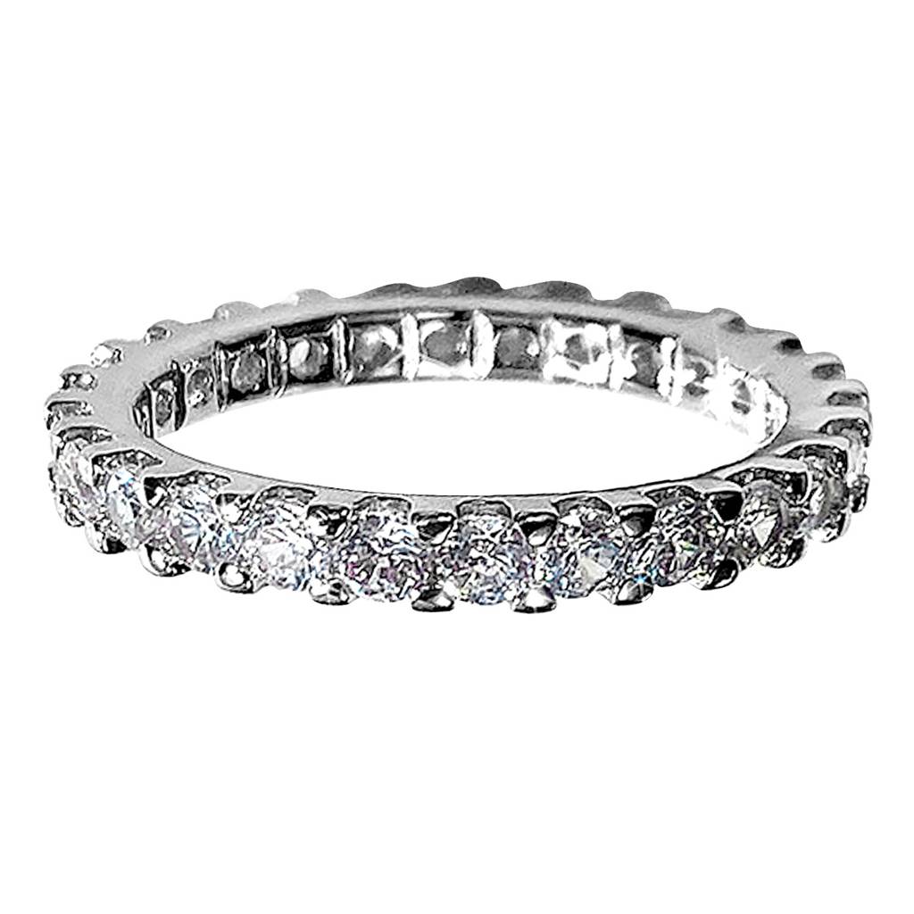 Peora American Diamond Studded Silver Plated Finger Ring Fashion Wear Stylish Jewellery Gift For Girls & Women (Px : PX8R102-7