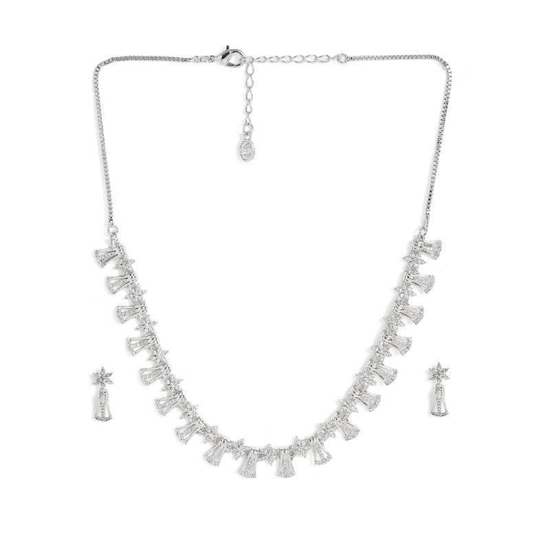 Dazzling Bell Shape Cz Necklace Set For Women|Perfect For Occasion Wear : AD-894-IRWENKER