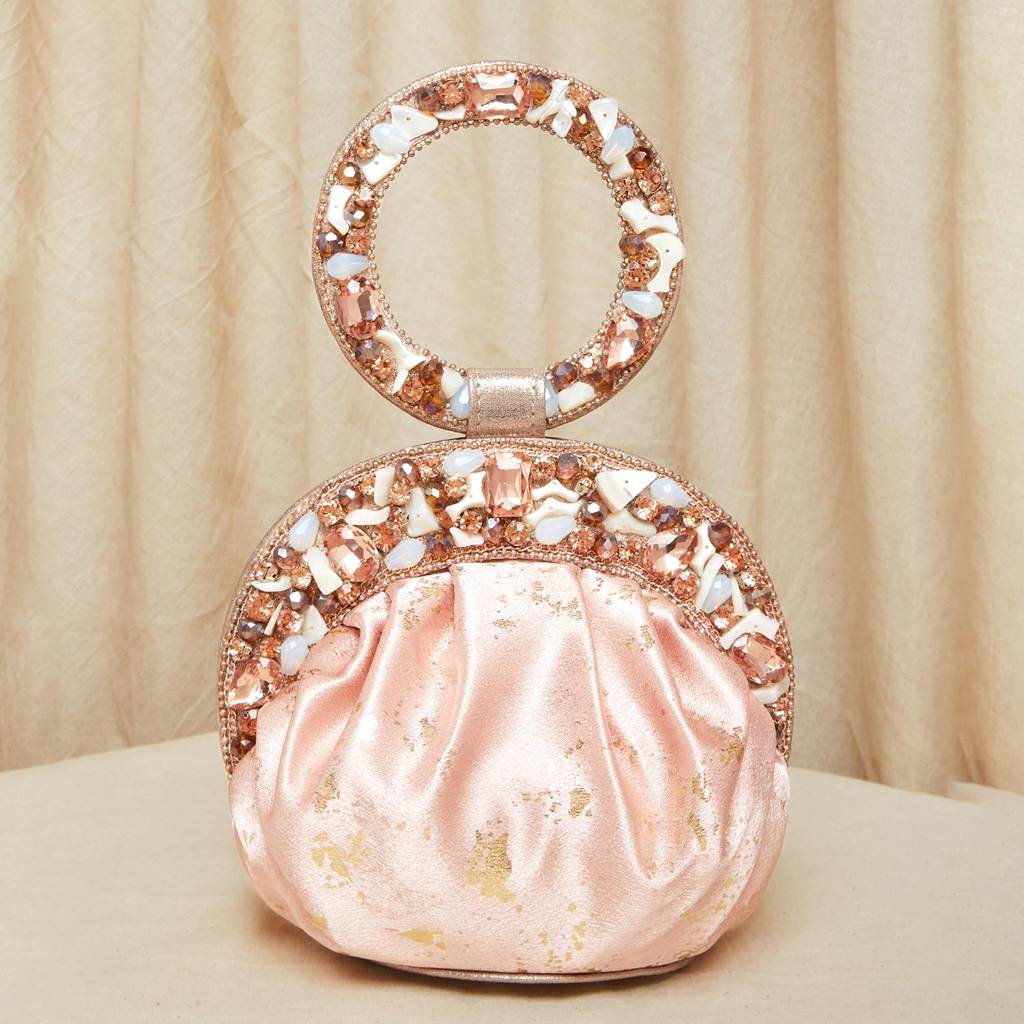 Ethnic Stylish Potli Bag For Women Handmade Purse Evening Handbags Stylish Bridal Fashion Clutch Bag Gift For Girls  : P103PCH