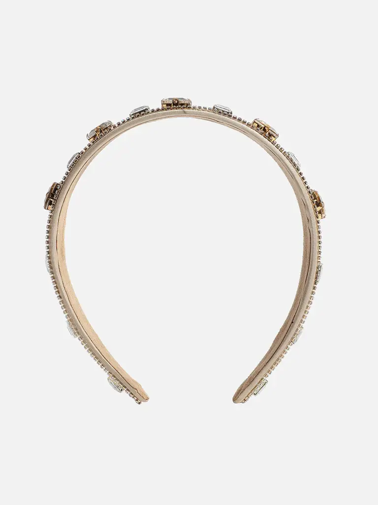 Rajata-Sohi'S Shimmering Delight: Bedazzled Hairband : SOHIBD9581