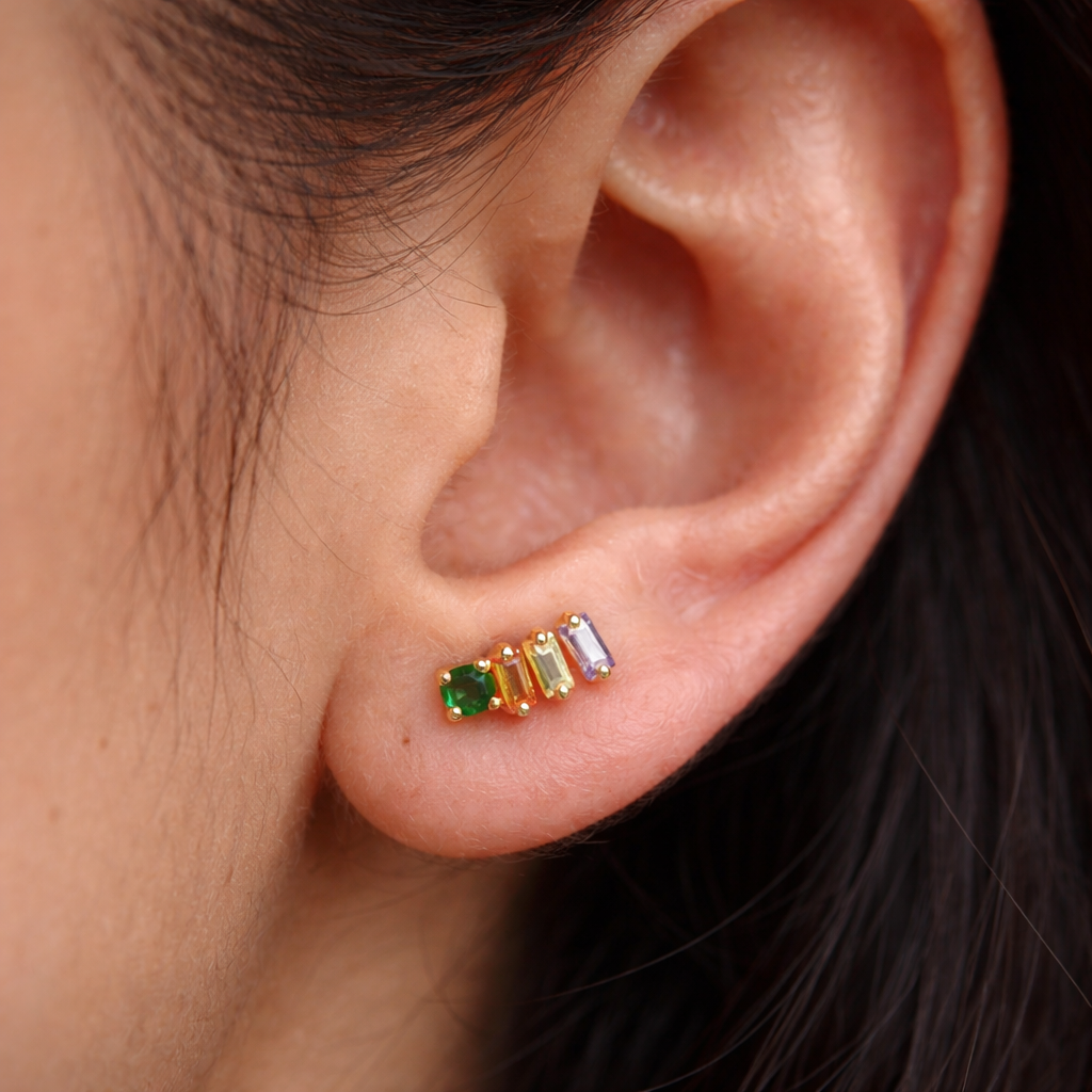 Navratan Line Studs : STU_NAVRALI_SSS_5194