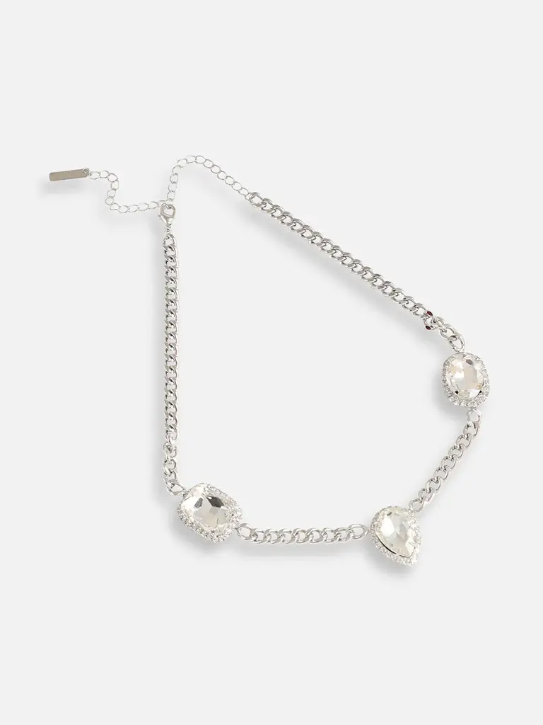 Tamia-Gold Plated Designer Stone Casual Necklace For Women : SOHNCK4983