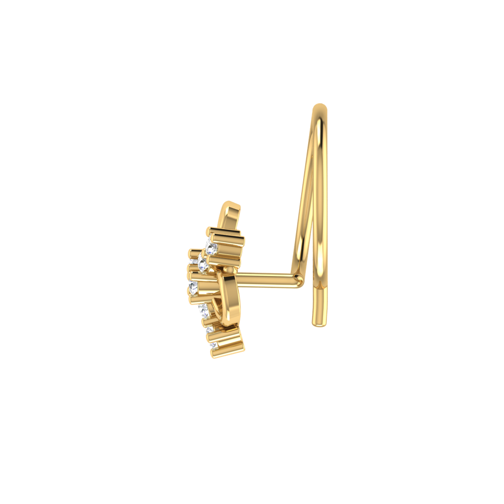 Avsar 9K Bis Hallmarked | Nosepin For Women/Girls |  Avno156 : AVNO156YC