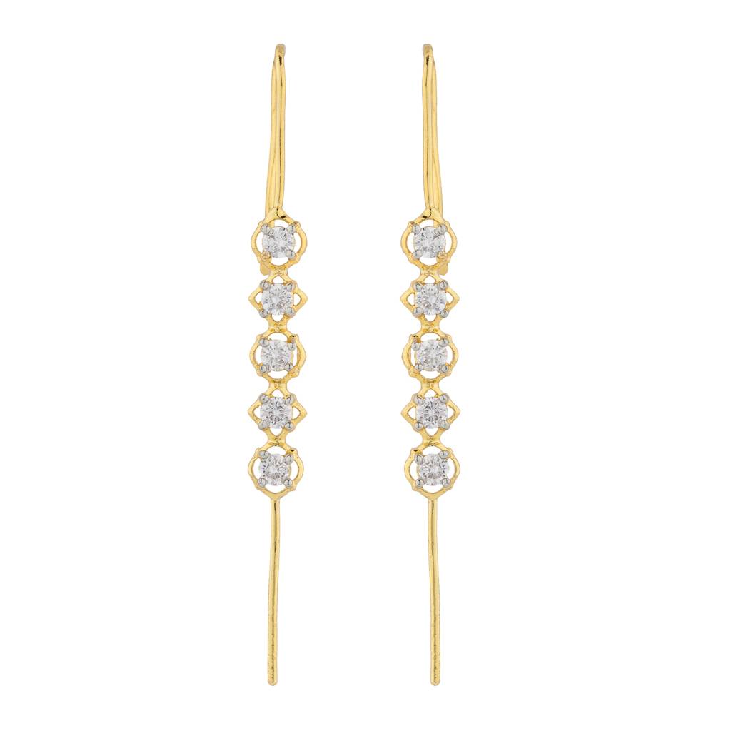 Shahi Dwar  Kumud Pin Earrings : 8905124569292
