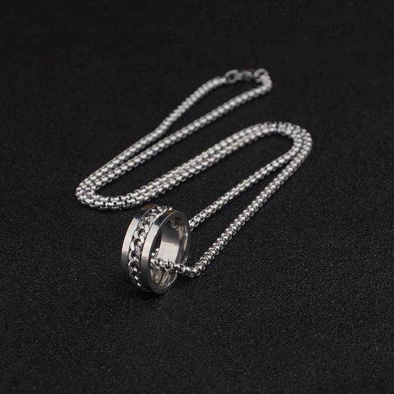 Silver Infinity Ring Chain : MN1S0392