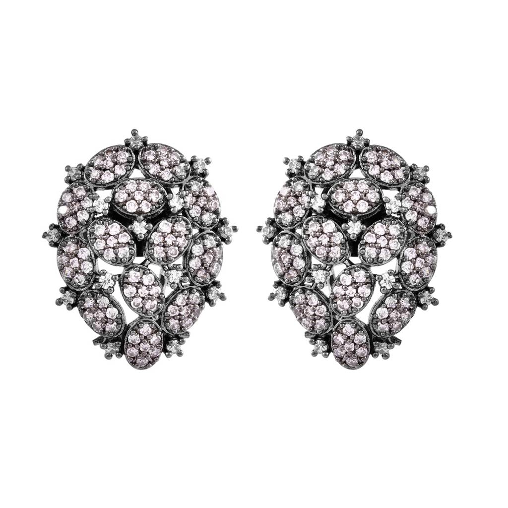Sparkling Elegance Radiant Brilliance American Diamond Stud Earrings : 8905124536041