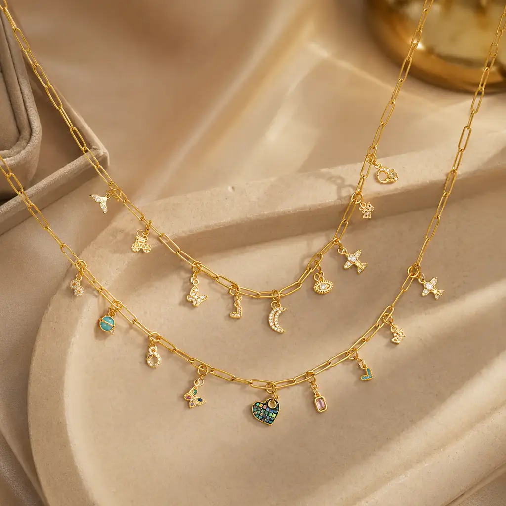 Personalised Charm Necklace : MN1S0972-G