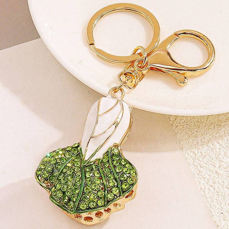 Cabbage Charm For Bag And Purse : C-BG-0049-G-WH
