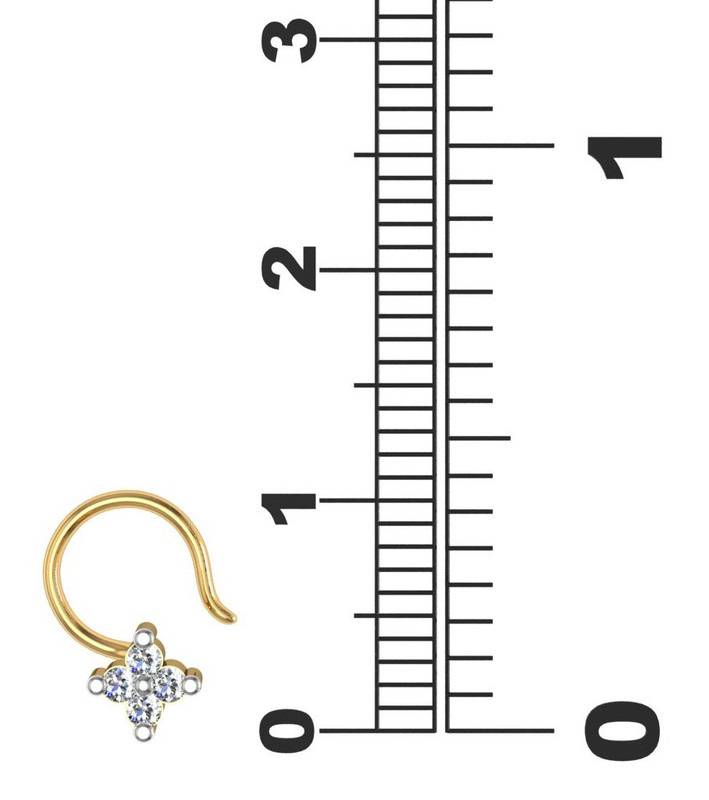 Avsar 9K Bis Hallmarked | Nosepin For Women/Girls |  Avno004 : AVNO004YC