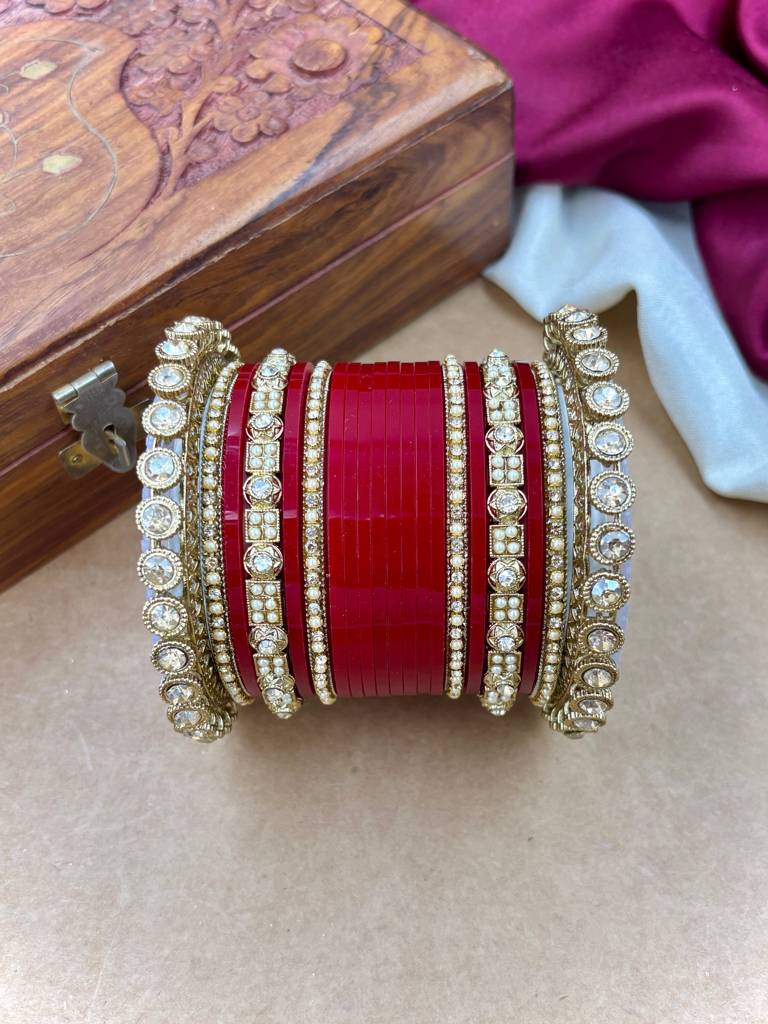 Antique Punjabi Bridal Chuda : HB-46-24