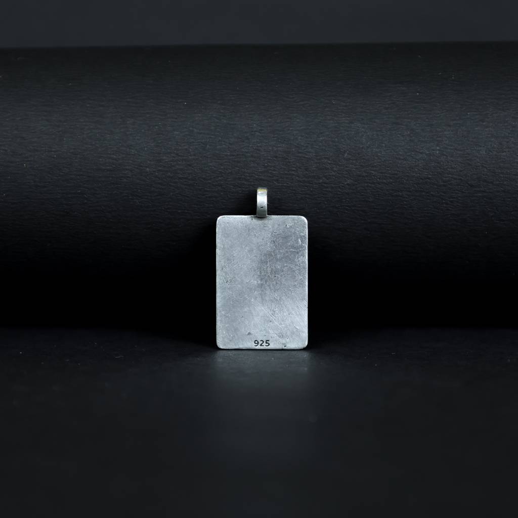 Meditating Shiv Silver Pendant : ZV-PEN-MED-031