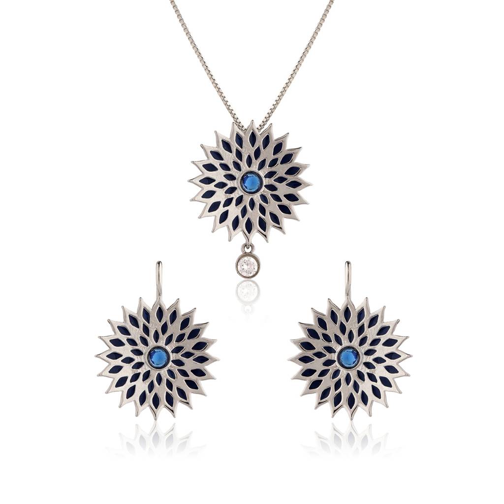 Fractals In Nature Quantum Bloom Pendant Set : 8905124580532