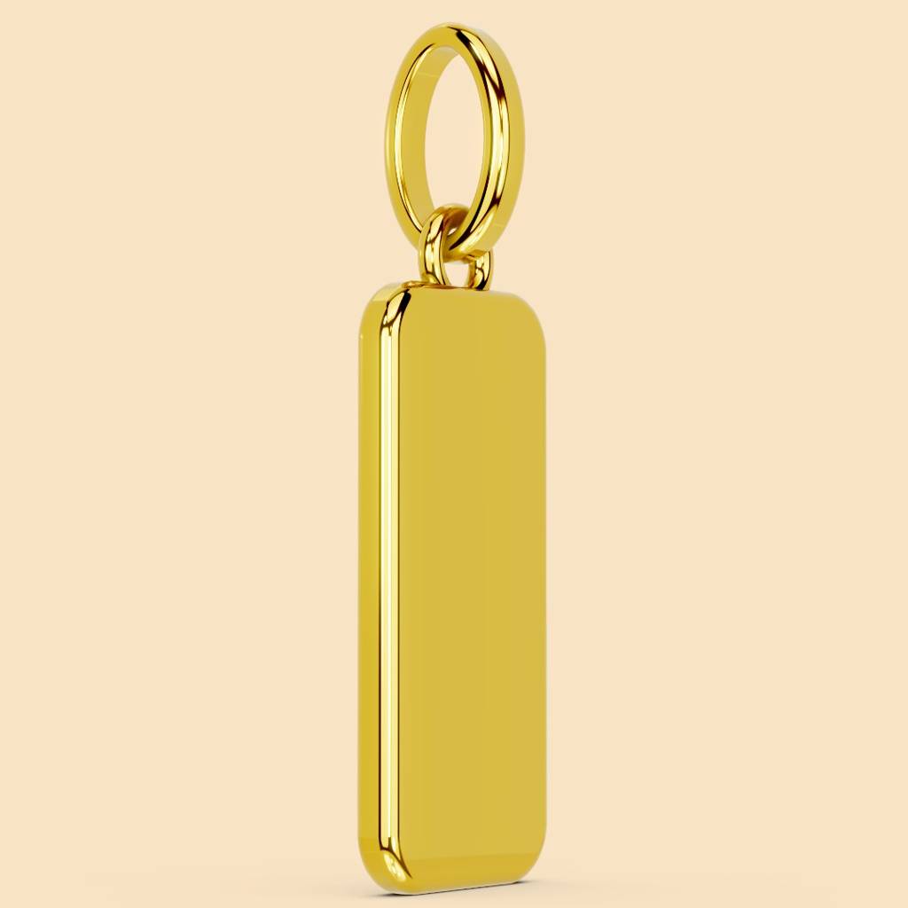 22K Gold Vermeil |Apex Pendant (Without Chain)| Pure 925 Sterling Silver With The Thickest Gold Layer : TSPN-APE-22K-13055