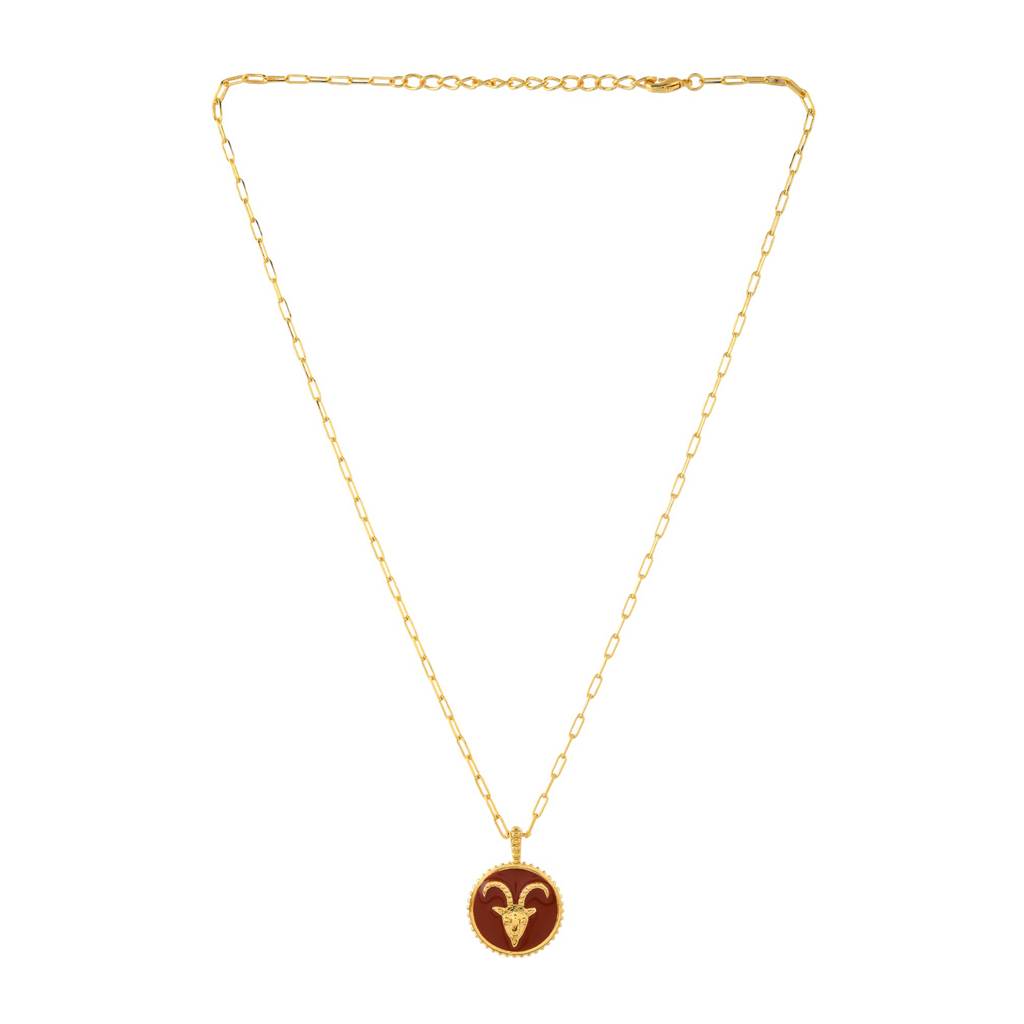Zodiac Capricorn And Evil Eye Reversible Pendant : 8905124535723