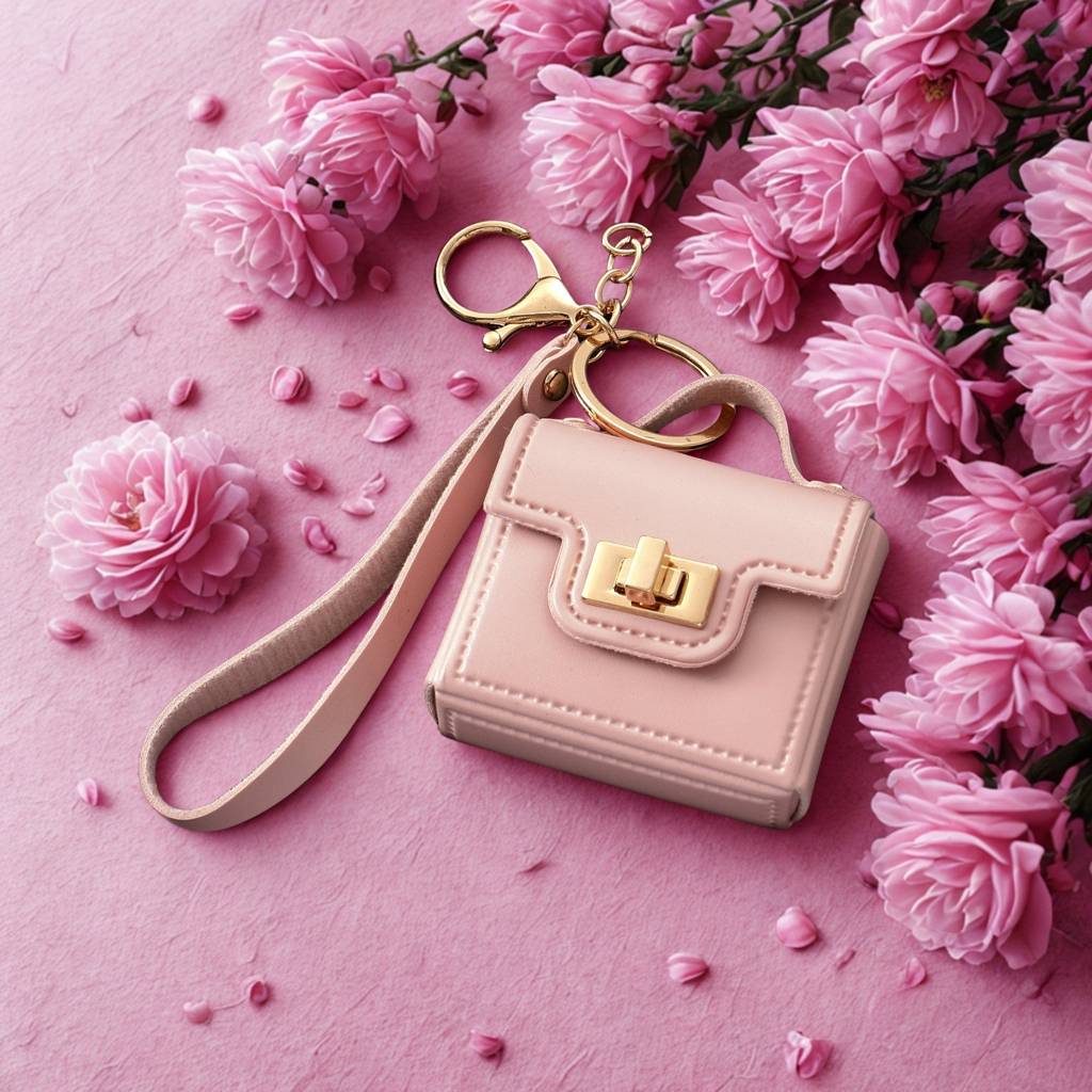 The Office Mini Leather Bag Charm : C-BG-0018-PK