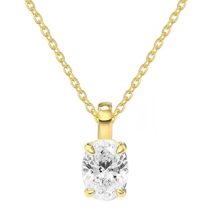 White Gold Plated Fancy Pendant Chain For Women Crystal Studded Casual & Daily Wear Jewellery Gift For Her : PX9P105GW
