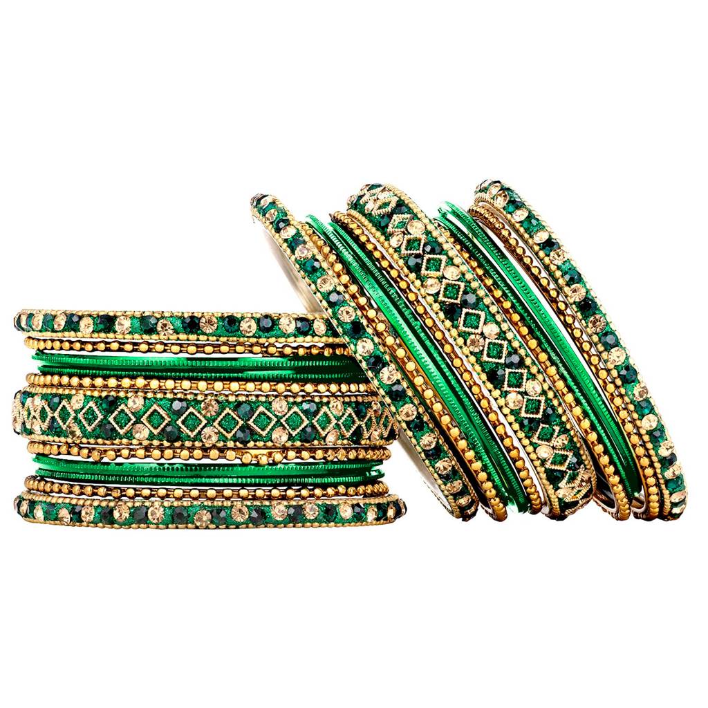 Metal Chuda Bangle Set Navratri Gift For Women Indian Traditional Ethnic Jewellery : PF51B40G