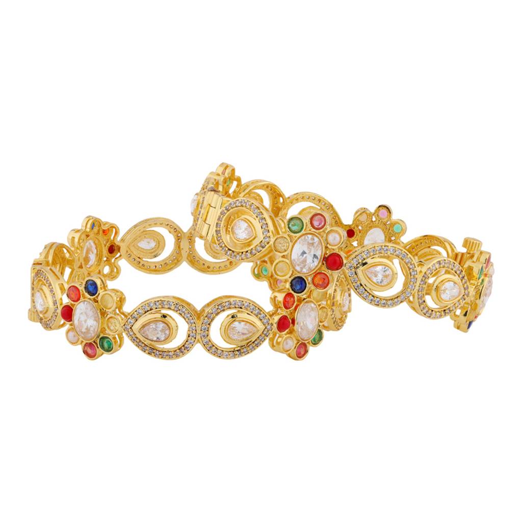 Navratna Liquid Radiance Hinge Bangle : 8905124570939