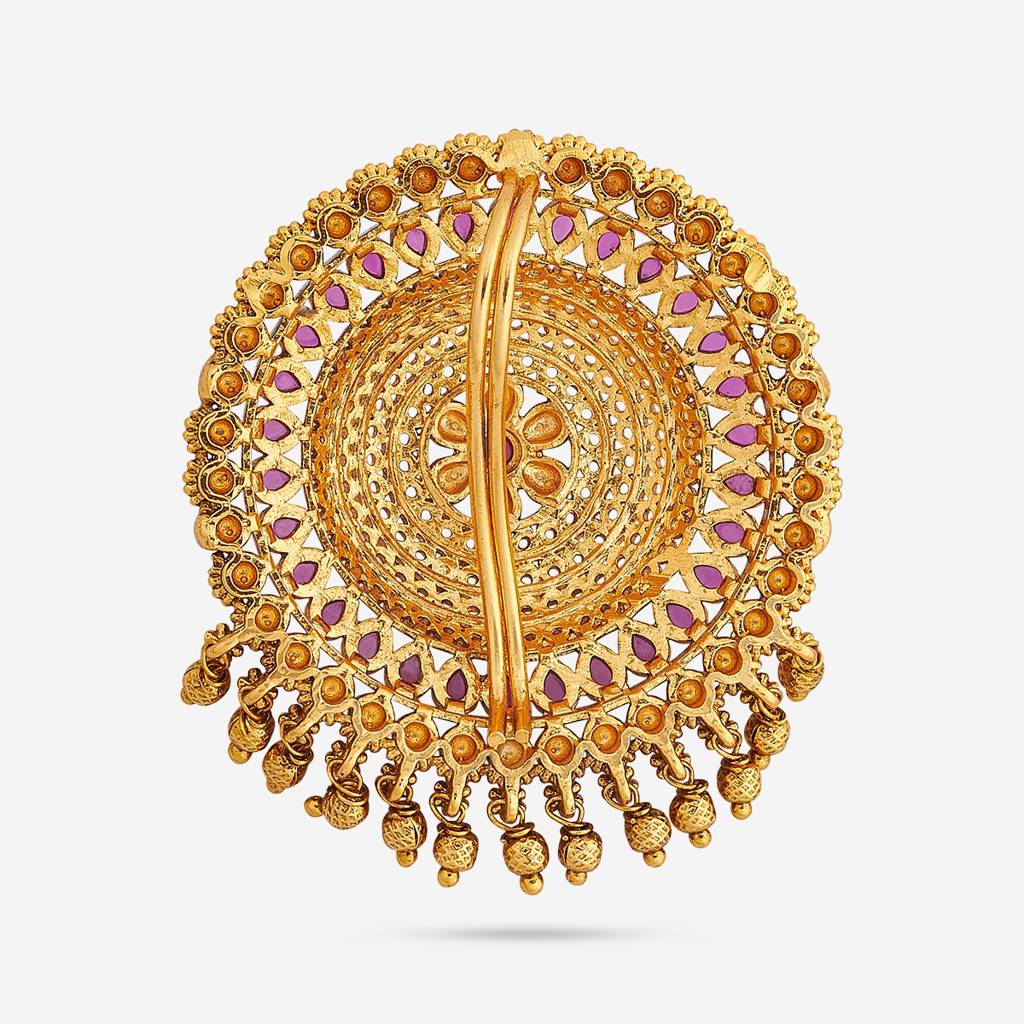 Ruby Gold Plated - Bridesmaid Antique Hair Brooch - 449630 : 449630