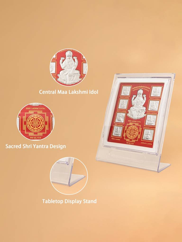 999 Silver Ashta Lakshmi Yantra : BOGFT252