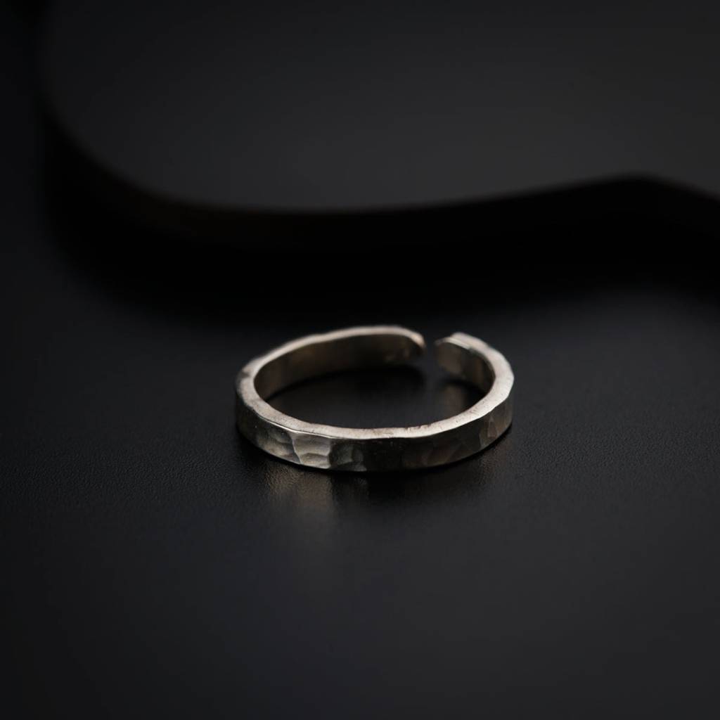 Hammered Couple Ring / Bands : silver_ring_hammered_thik_couple