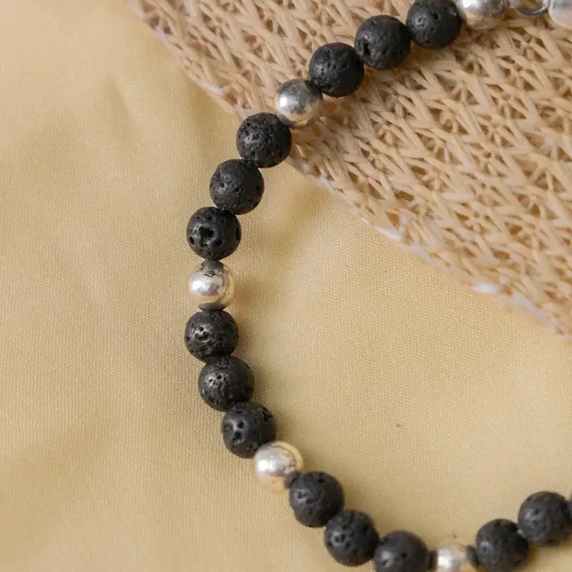 Lava Silver Bracelet : ZV-BRC-NAT-008