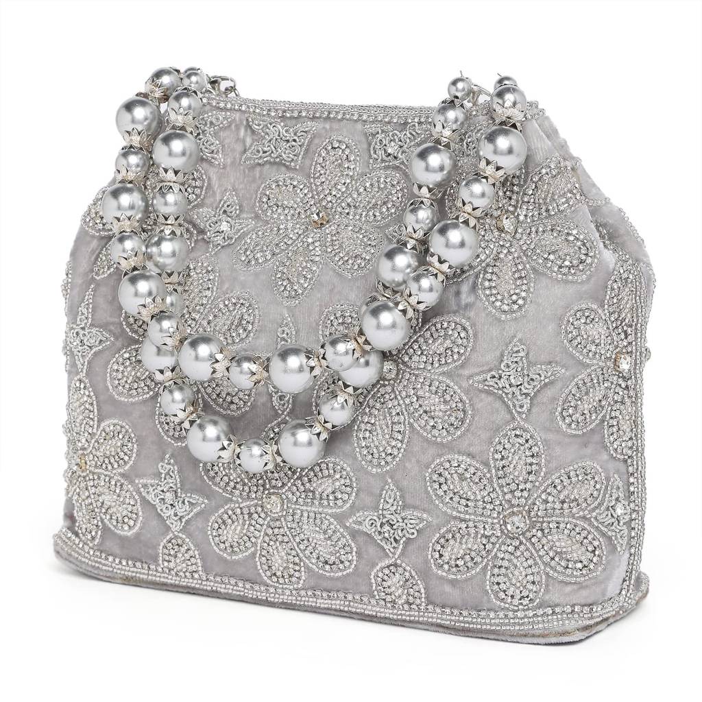 Potli Bags For Women Evening Bag Clutch Ethnic Bride Purse With Drawstring (P75S) : P75S