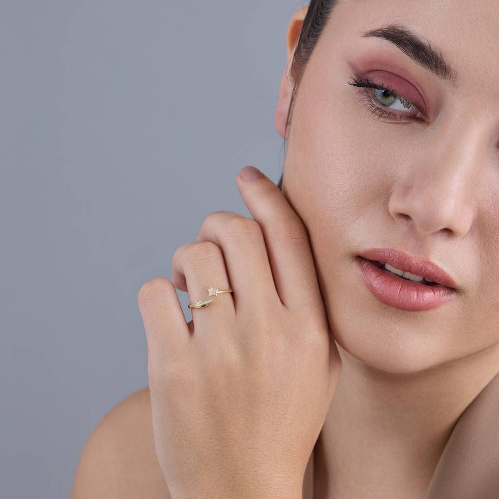 White Plated - Office Wear Silver Finger Ring - 436748 : 436748