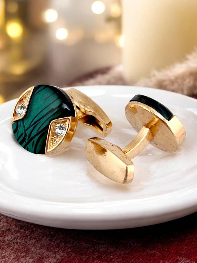 Men Jewellery Sleeve Button Cuff Shirt Button, Blazer Cufflinks Pair Set For Men. : 300-CHC4-1008B-G