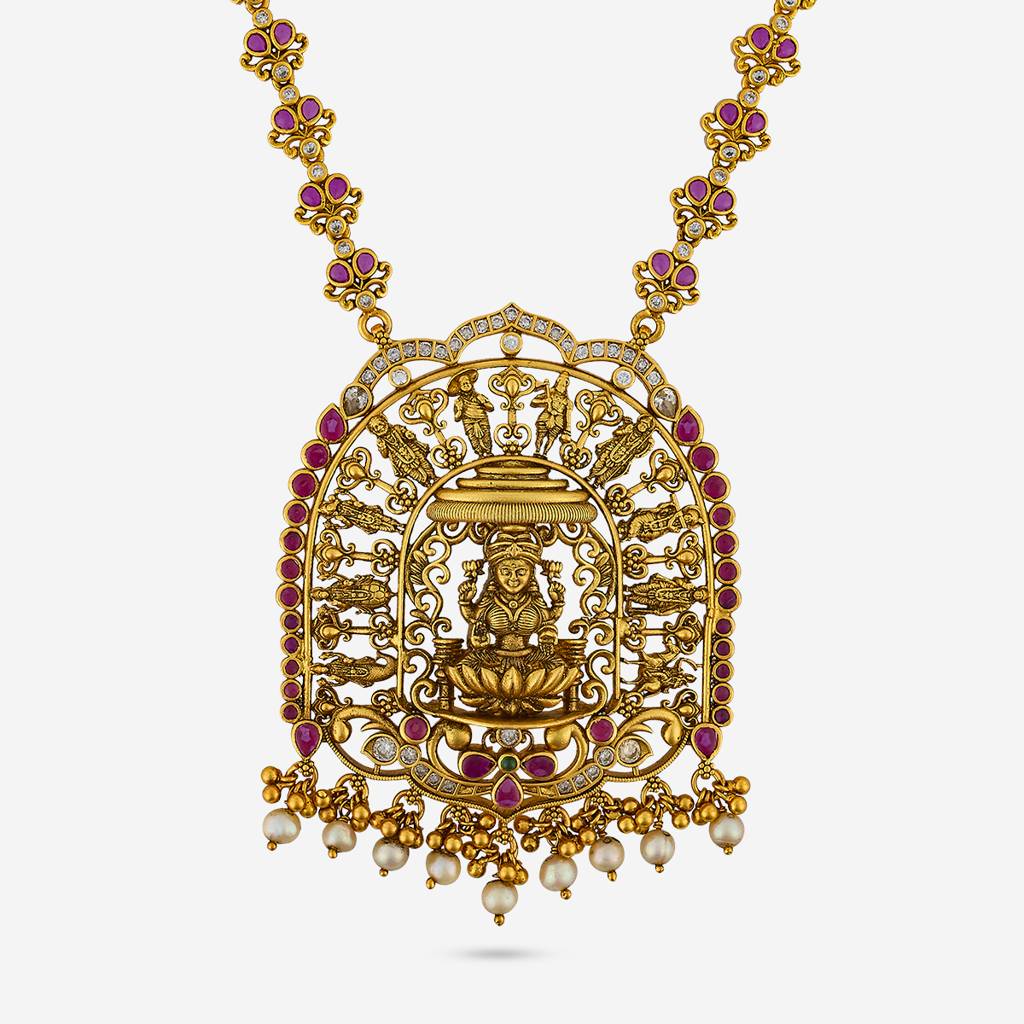 Ruby Gold - Plated Bridesmaid Temple Necklace - 461369 : 461369