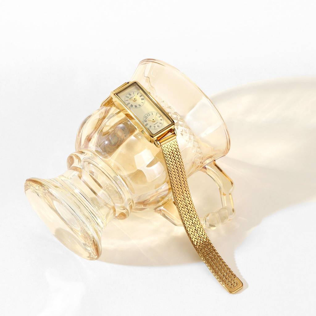 Dual Time Zone Watch For Long Distance Couples : WT-S-0038-G-G