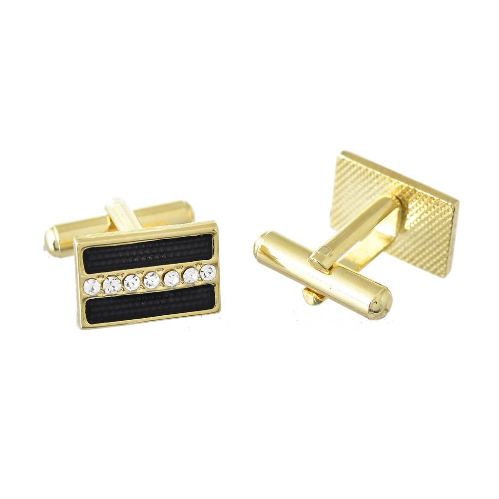 Pinnacle Of Style Gold Men'S Cufflinks : 8905124552232