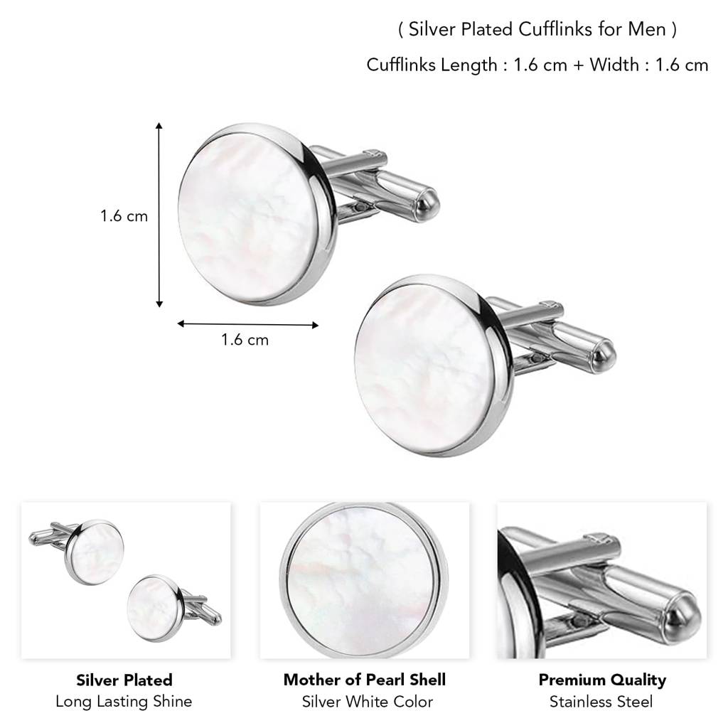 Stylish Cufflinks Classic Formal Accessories For Men : PX9CL160SW